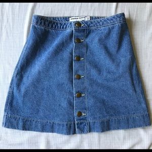 Cute american apparel a line denim skirt